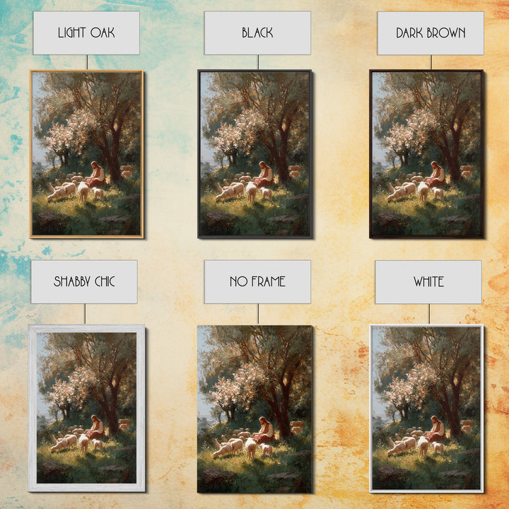 Garden Light – Framed Canvas Print – Christian Art Canvas – Jesus Painting – Christian Wall Art – Vintage Christian Art – Christian Gift Id