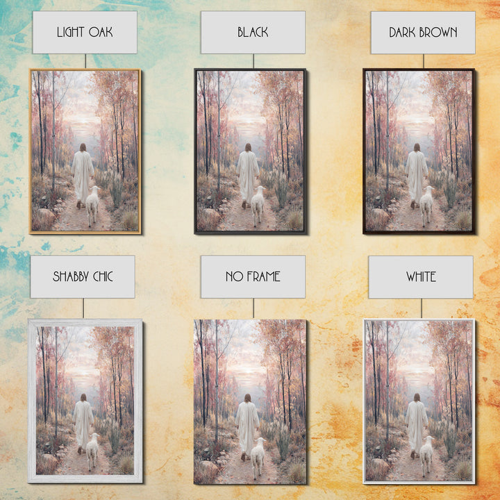 Forest Promise – Framed Canvas Print – Christian Art Painting – Christian Wall Art – Jesus Painting – Subtle Christian Paintings – Christia