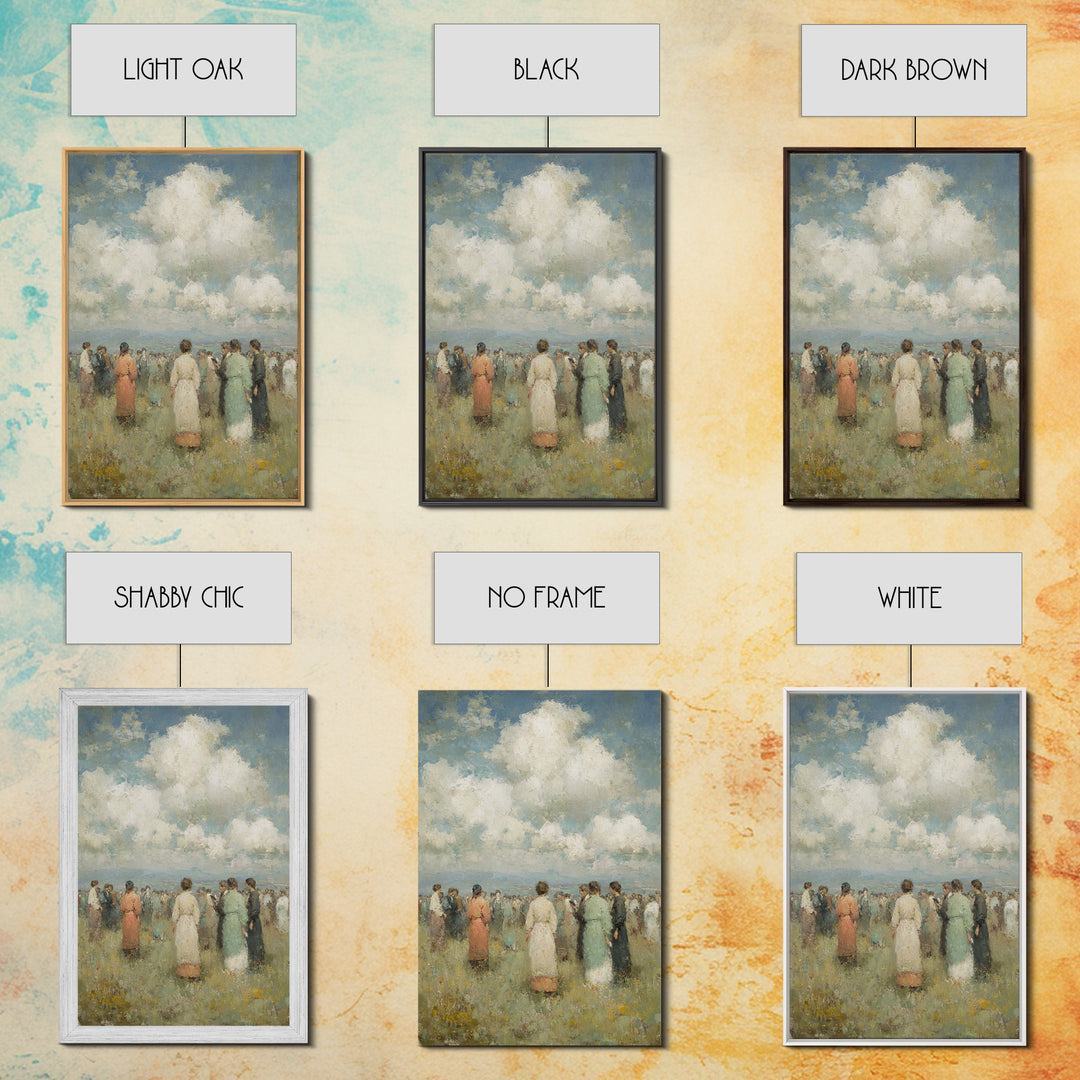 Field Of Fellowship | Framed Canvas Print | Christian Wall Art | Christian Art Canvas | Christian Painting | Christian Decor | Christmas Ar
