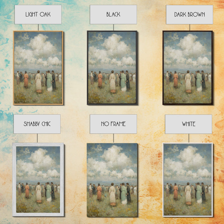 Field Of Fellowship | Framed Canvas Print | Christian Wall Art | Christian Art Canvas | Christian Painting | Christian Decor | Christmas Ar