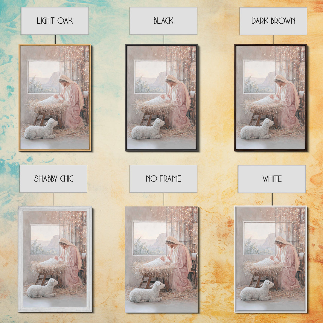 Morning Star Promise – Framed Canvas Print – Christian Art Canvas – Christmas Art – Christian Gift – Christian Wall Art – Large Christian P