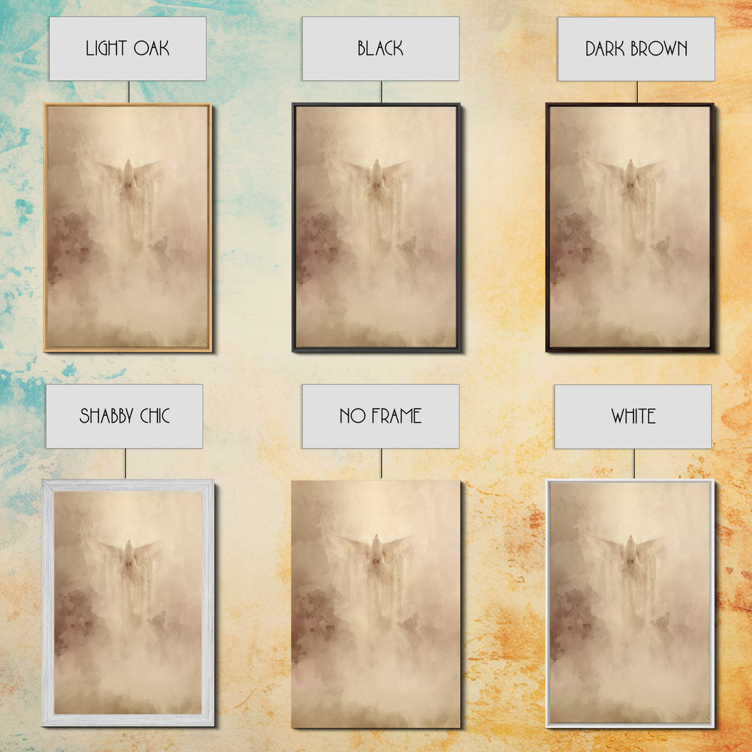 Divine Uplift – Framed Canvas Print – Christian Wall Art – Modern Christian Art – Christian Art Canvas – Christian Decor – Abstract Christi