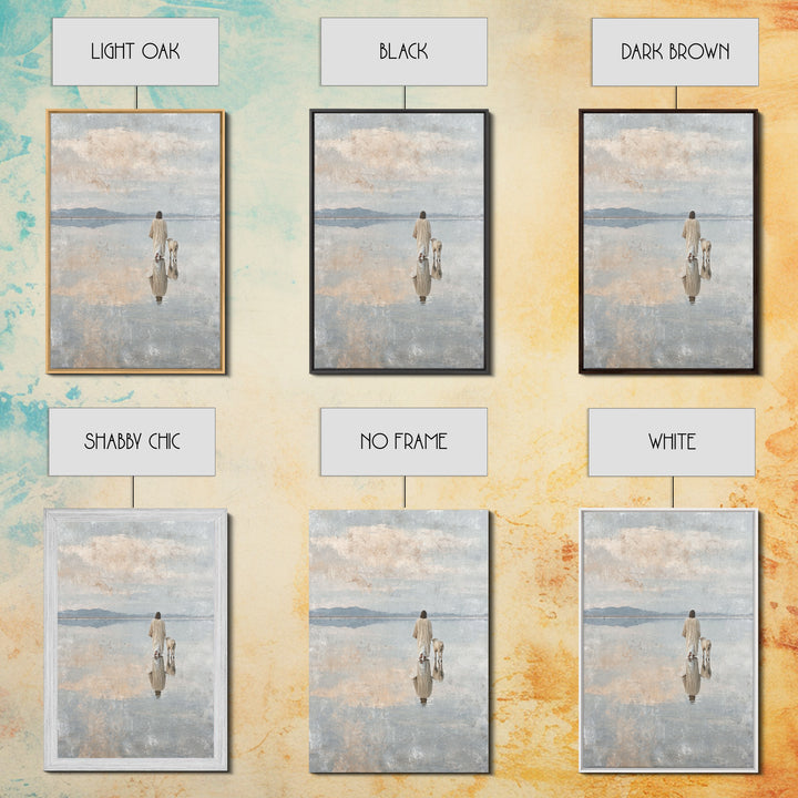Horizon Of Peace – Framed Canvas Print – Christian Wall Art – Christian Art Canvas – Jesus Painting – Subtle Christian Art – Christian Gift