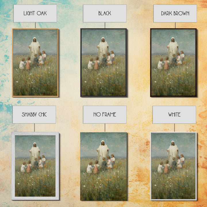 Field Of Hope – Framed Canvas Print – Christian Art Canvas – Jesus Painting – Christian Wall Art – Vintage Christian Art – Christian Art