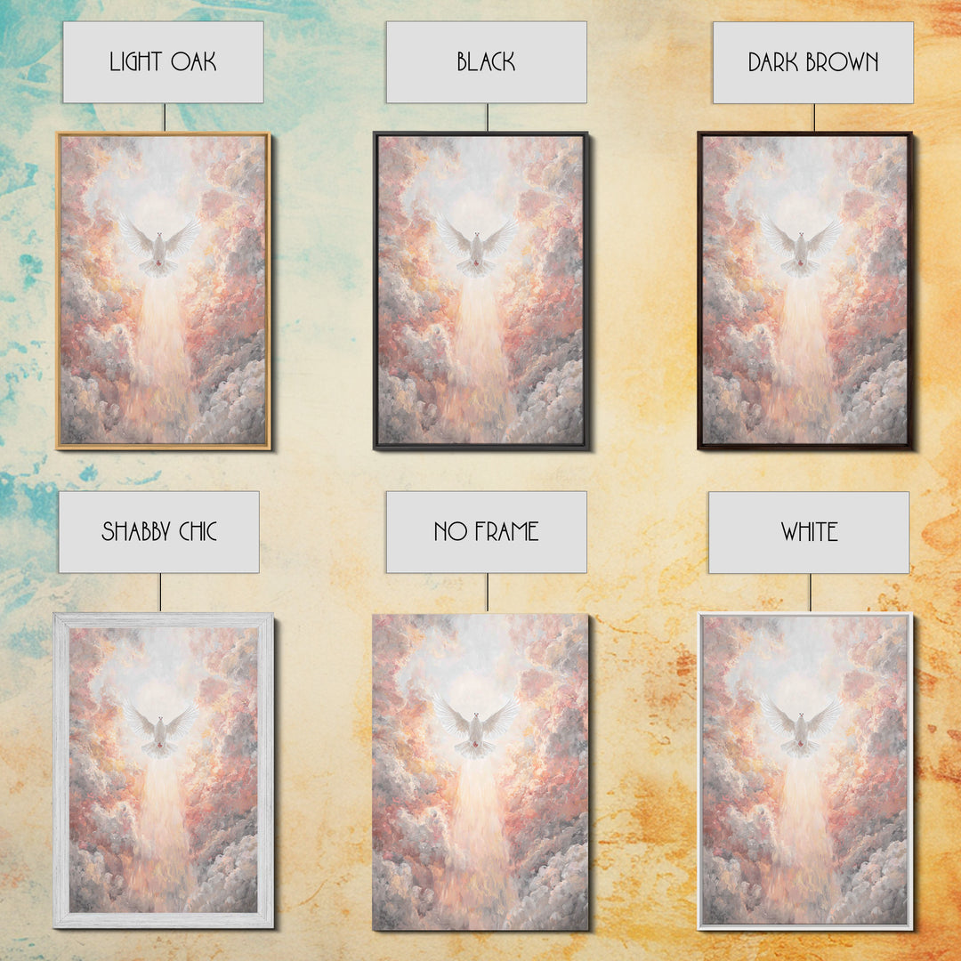 Ascension Glory | Framed Canvas Print | Christian Art Canvas | Christian Wall Art | Christian Christmas Art | Large Christian Art | Christi