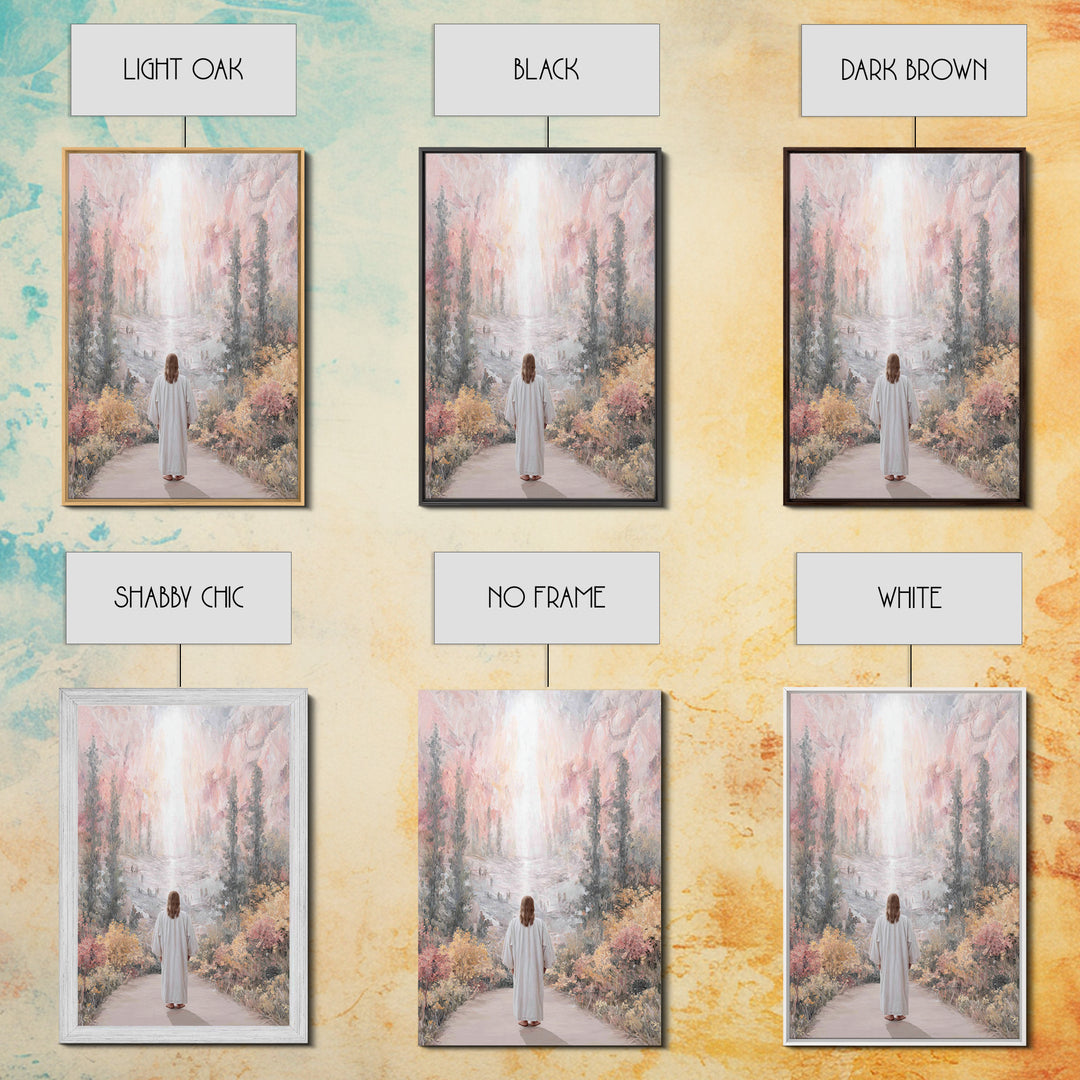 Celestial Path – Framed Canvas Print – Christian Wall Art – Jesus Painting – Christian Art Canvas – Christmas Art – Christian Decor