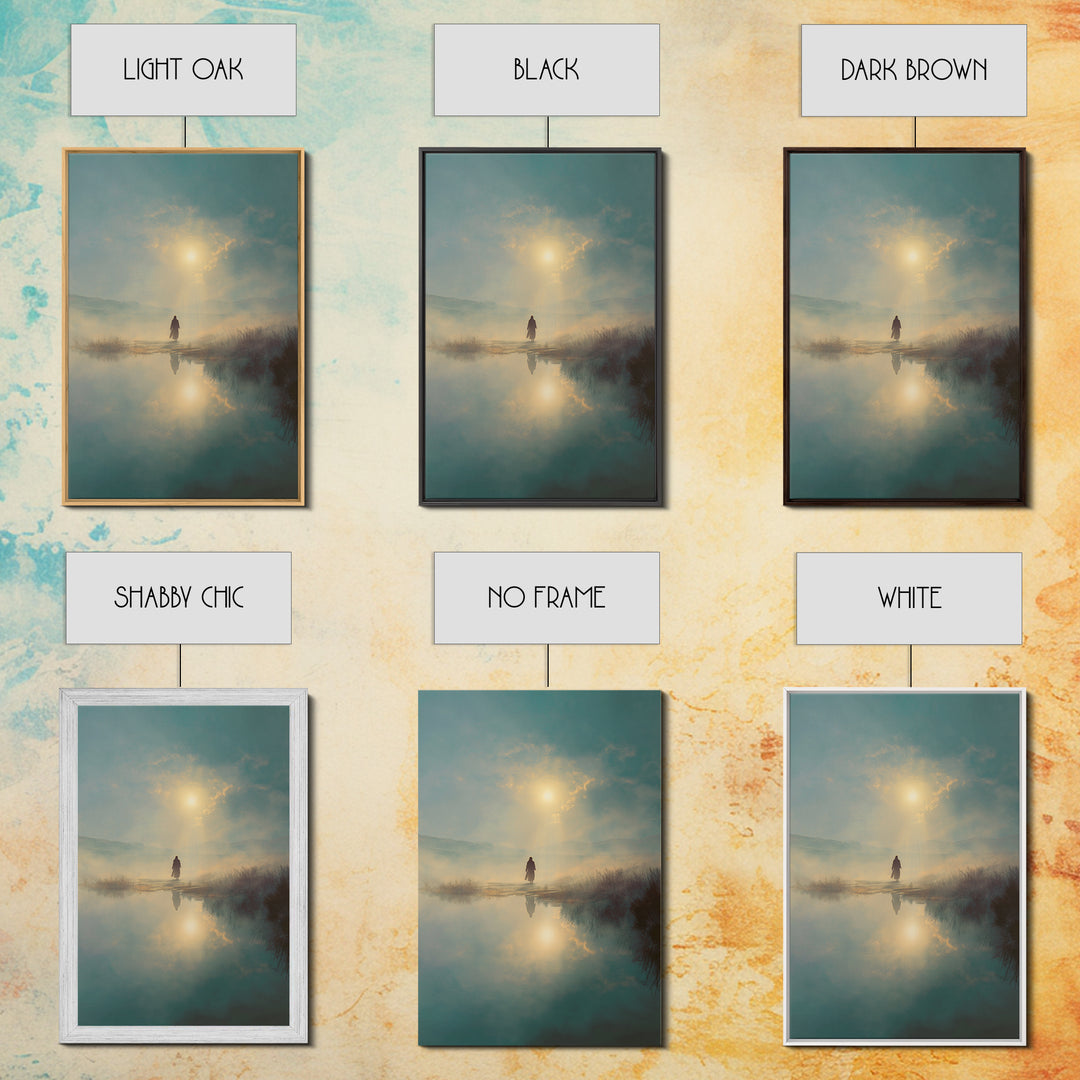 Radiant Dawn – Framed Canvas Print – Jesus Wall Art – Christian Art Print – Modern Christian Art – Christmas Art – Christian Gift Ideas