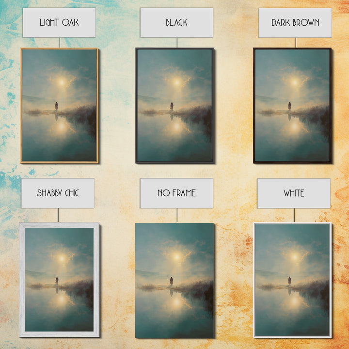 Radiant Dawn – Framed Canvas Print – Jesus Wall Art – Christian Art Print – Modern Christian Art – Christmas Art – Christian Gift Ideas