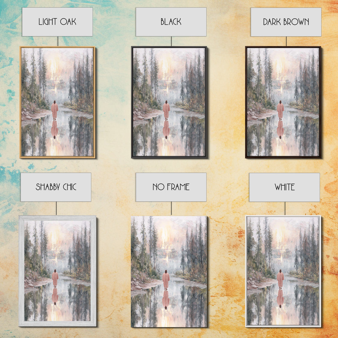 Eternal Light – Framed Canvas Print – Christian Art Work – Jesus Canvas Art – Subtle Christian Art – Christian Christmas Art – Christian De