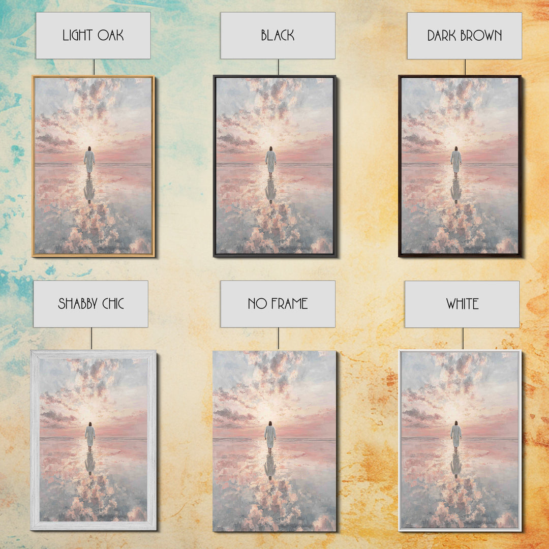 Heavenlit Passage – Framed Canvas Print – Christian Wall Art – Christian Art Canvas – Modern Christian Art – Subtle Christian Art – Christi