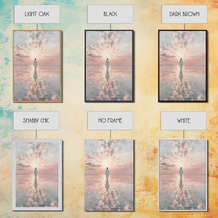 Heavenlit Passage – Framed Canvas Print – Christian Wall Art – Christian Art Canvas – Modern Christian Art – Subtle Christian Art – Christi