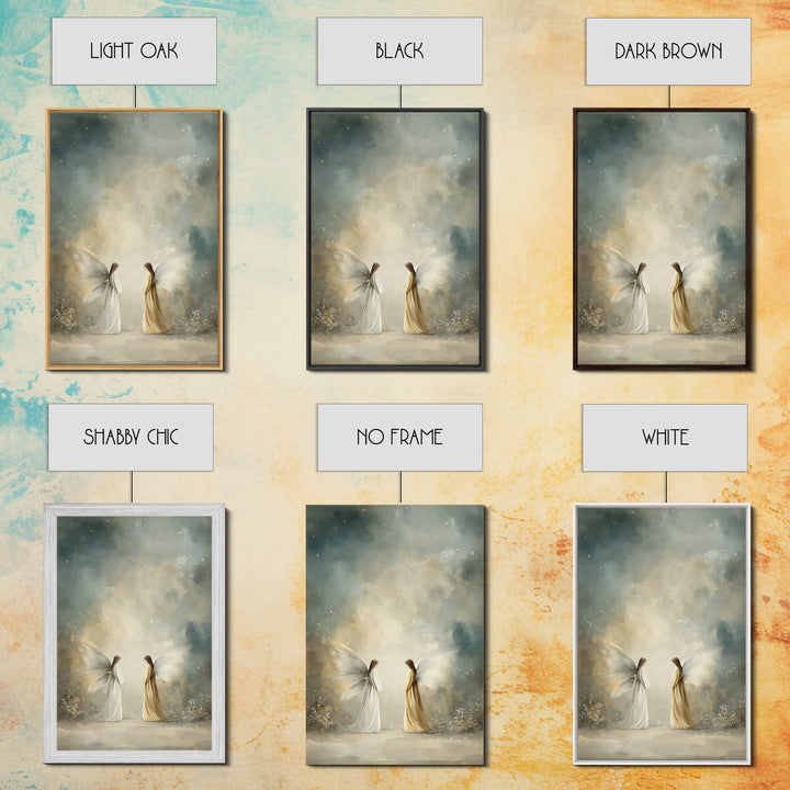 Heavenly Dawn Grace – Framed Canvas Print – Christian Wall Art – Christian Art Canvas – Christmas Art – Christian Decor – Modern Art