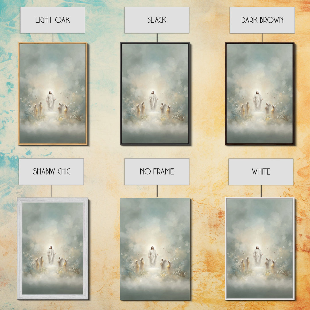 Rising Messiah | Framed Canvas Print | Christian Wall Art | Jesus Painting | Large Jesus Wall Art | Christian Art Canvas | Christian Decor