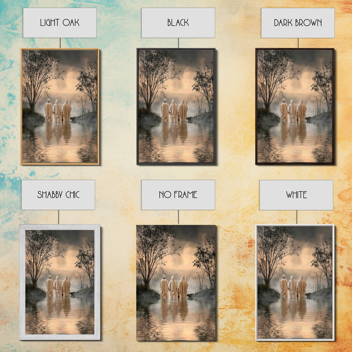 Twilight Disciples – Framed Canvas Print – Christian Art – Christian Paintings – Moody Christian Art – Christian Art Canvas – Christian Gif
