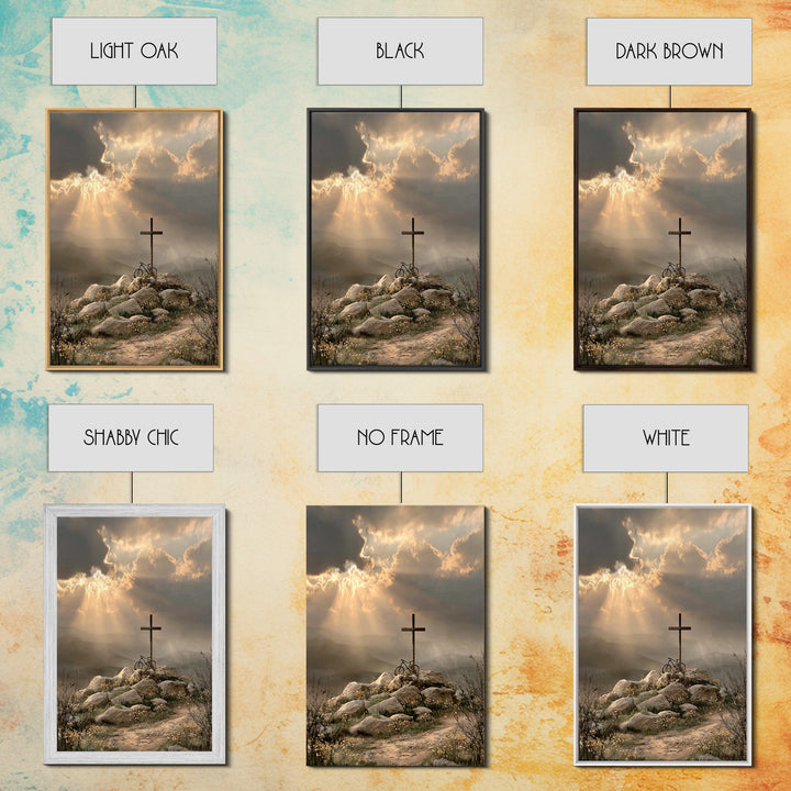 Rays Of Mercy | Framed Canvas Print | Christian Wall Art | Christian Art | Christian Art Canvas | Large Christian Art | Christian Gift Idea