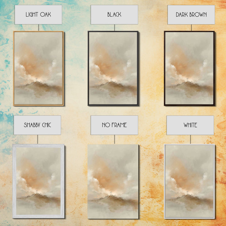 Cross Of Promise – Framed Canvas Print – Christian Art Work – Christian Wall Art – Abstract Christian Art – Christian Art Canvas – Christia