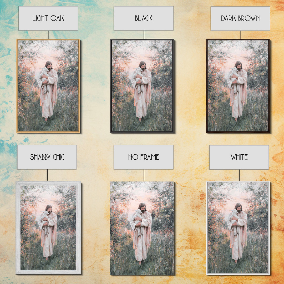 Field Of Compassion – Framed Canvas Print – Christian Art Canvas – Christian Wall Art – Vintage Christian Art – Christian Paintings – Chris