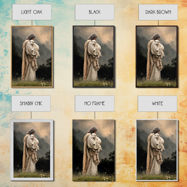 Pasture Keeper – Framed Canvas Print – Christian Art Canvas – Christian Wall Art – Vintage Christian Art – Christian Paintings – Christian
