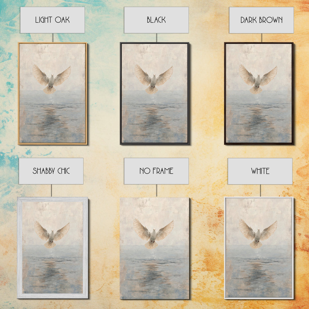 Water Of Spirit – Framed Canvas Print – Christian Wall Art – Christian Art Canvas – Christian Art Painting – Christian Decor – Christian Gi