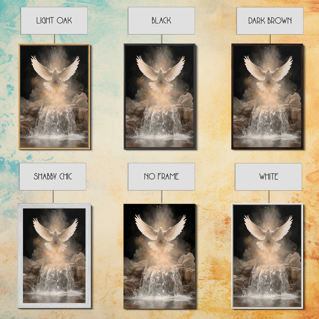 Living Water Light – Framed Canvas Print – Christian Art Canvas – Christian Wall Art – Christian Art – Christian Painting – Christian Gift