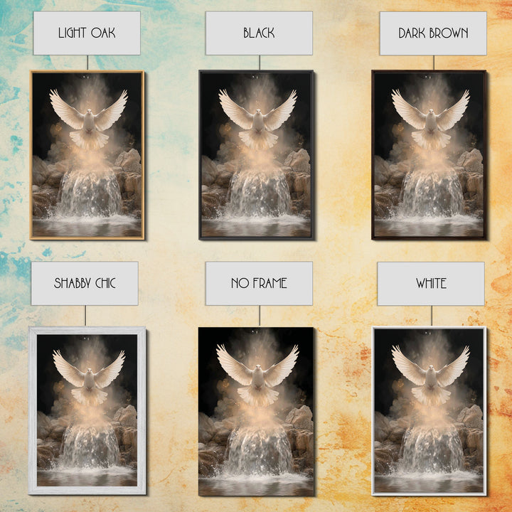 Living Water Light – Framed Canvas Print – Christian Art Canvas – Christian Wall Art – Christian Art – Christian Painting – Christian Gift