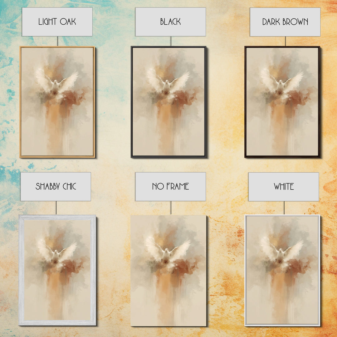 Radiant Spirit Flight | Framed Canvas Print | Christian Art Canvas | Christian Wall Art | Christian Decor | Christian Christmas Art | Chris