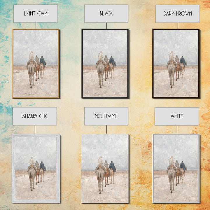 The Guiding Star – Framed Canvas Print – Christian Wall Art – Christian Art Canvas – Christmas Art – Christian Christmas Art – Jesus Painti