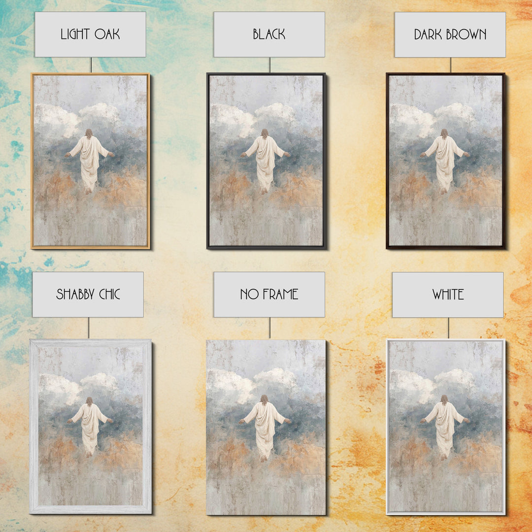 Eternal Light – Framed Canvas Print – Jesus Painting – Christian Art Canvas – Christian Wall Art – Christian Art – Large Christian Painting
