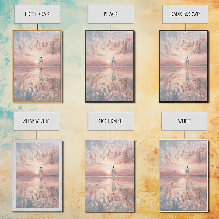 The Radiant Savior – Framed Canvas Print – Christian Wall Art – Jesus Painting – Christian Art Canvas – Modern Christian Art – Christian Ar