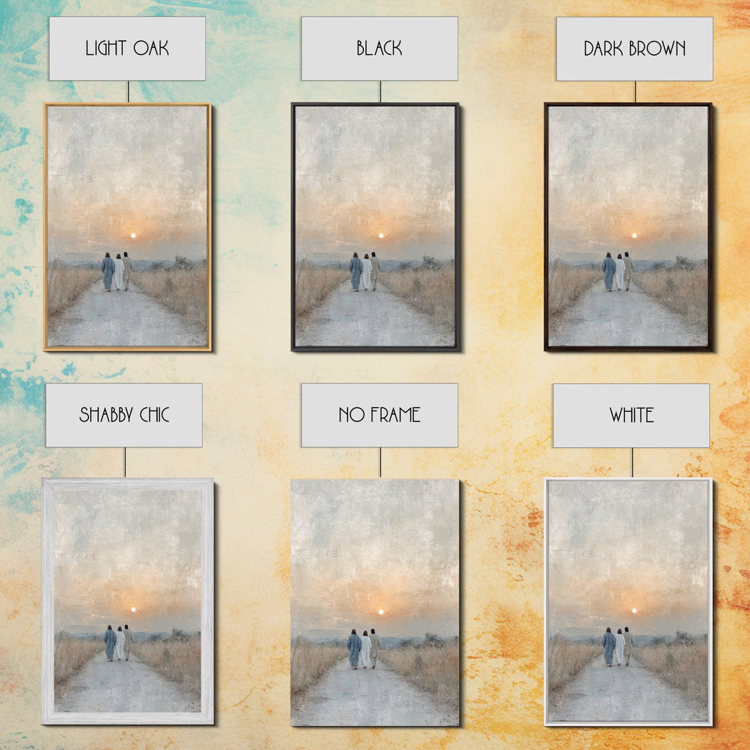 Wanderers of Light | Framed Canvas Print | Christian Wall Art | Christian Art Canvas | Jesus Painting | Vintage Christian Art | Christian C