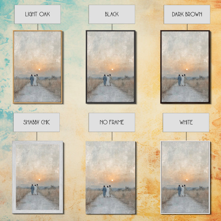 Wanderers of Light | Framed Canvas Print | Christian Wall Art | Christian Art Canvas | Jesus Painting | Vintage Christian Art | Christian C