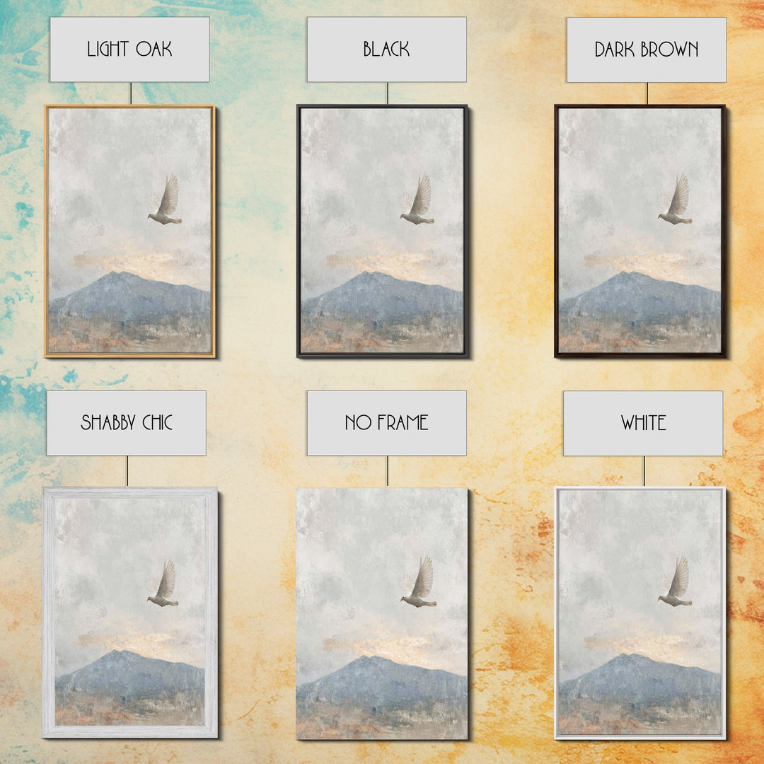 Spirit of Peace – Framed Canvas Print – Christian Wall Art – Christian Art Canvas – Minimalist Christian Art – Christian Art Print – Unique