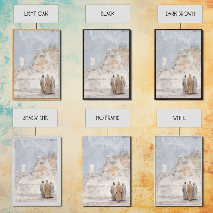 Holy Peak Radiance | Framed Canvas Print | Christian Art Canvas | Christian Wall Art | Jesus Painting | Modern Christian Art | Christian Gi