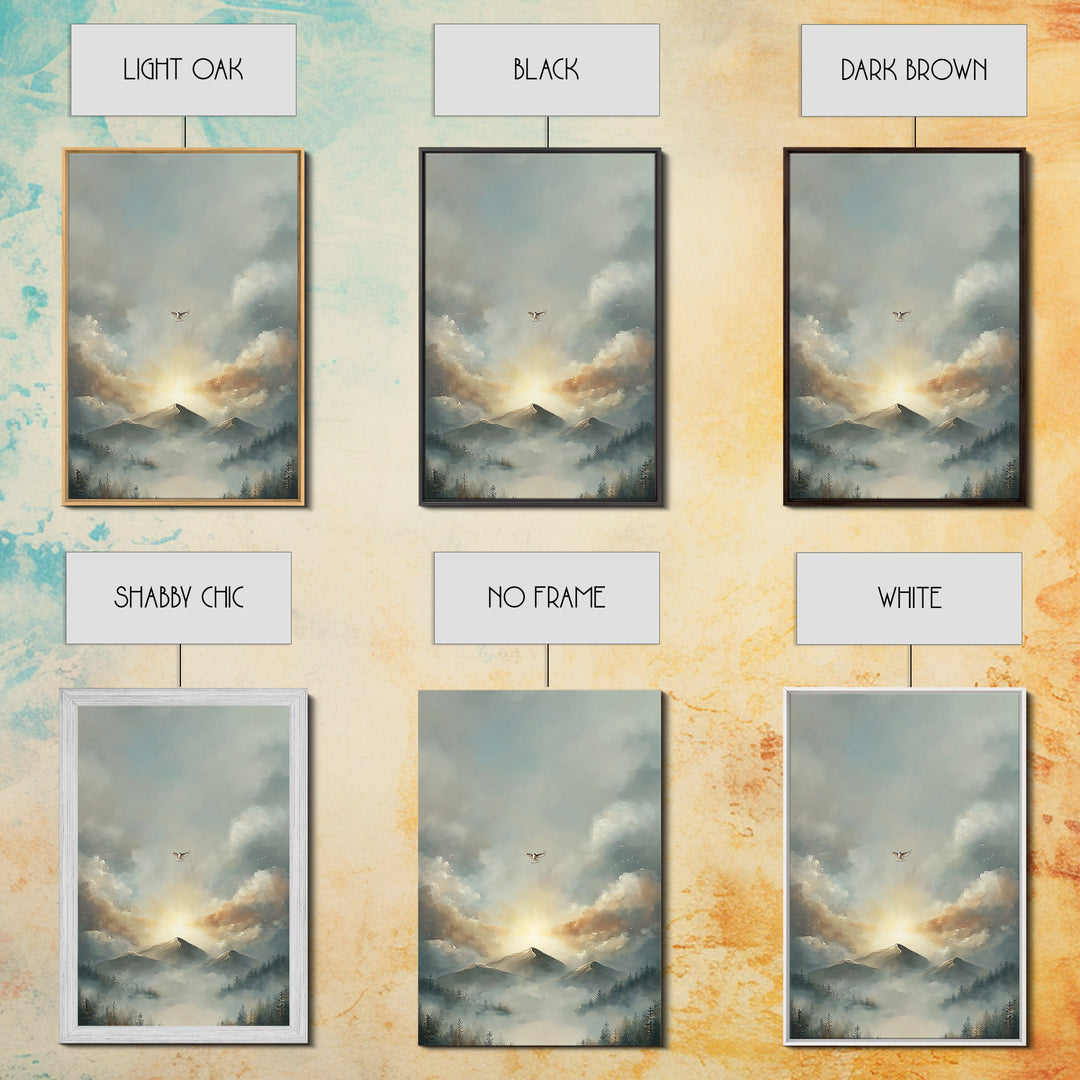 Dawn of Hope – Framed Canvas Print – Christian Wall Art – Christian Art Canvas – Christian Art Print – Subtle Christian Paintings – Modern