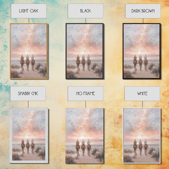 Dawn Promise – Framed Canvas Print – Christian Christmas Art – Jesus Painting – Christian Art Canvas – Christian Wall Art