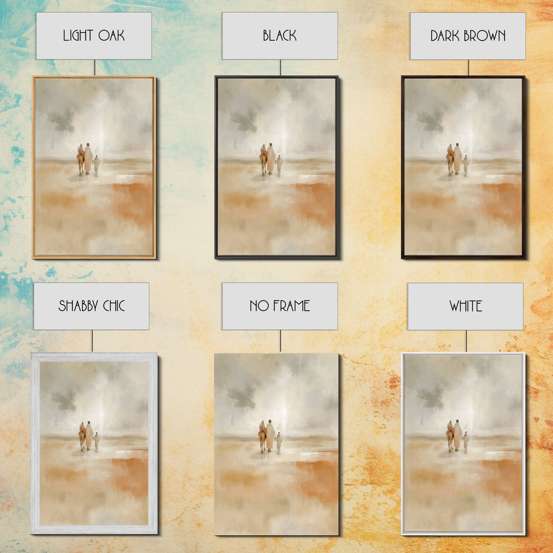 Holy Refuge – Framed Canvas Print – Christian Art Canvas – Christian Wall Art – Christmas Art – Christian Christmas Art – Jesus Painting