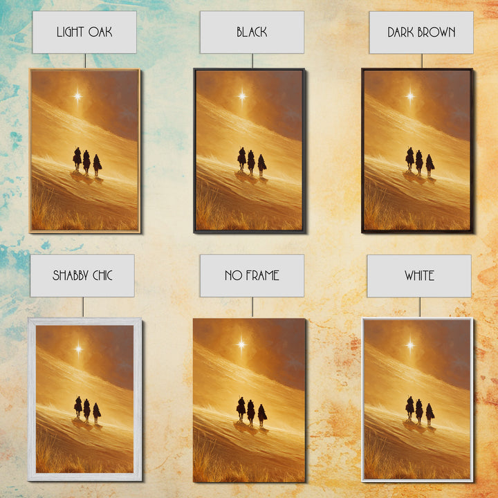 Radiant Dunes – Framed Canvas Print – Christian Art Canvas – Christian Christmas Art – Christian Wall Art – Christmas Art – Jesus Painting
