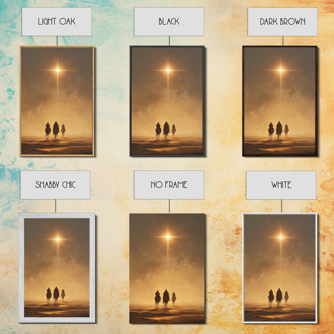 Cross Of Dawn – Framed Canvas Print – Jesus Painting – Christian Wall Art – Christian Art Canvas – Christian Christmas Art – Christmas Art
