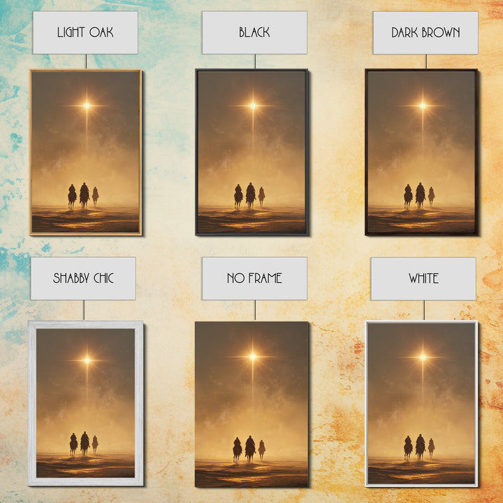 Cross Of Dawn – Framed Canvas Print – Jesus Painting – Christian Wall Art – Christian Art Canvas – Christian Christmas Art – Christmas Art