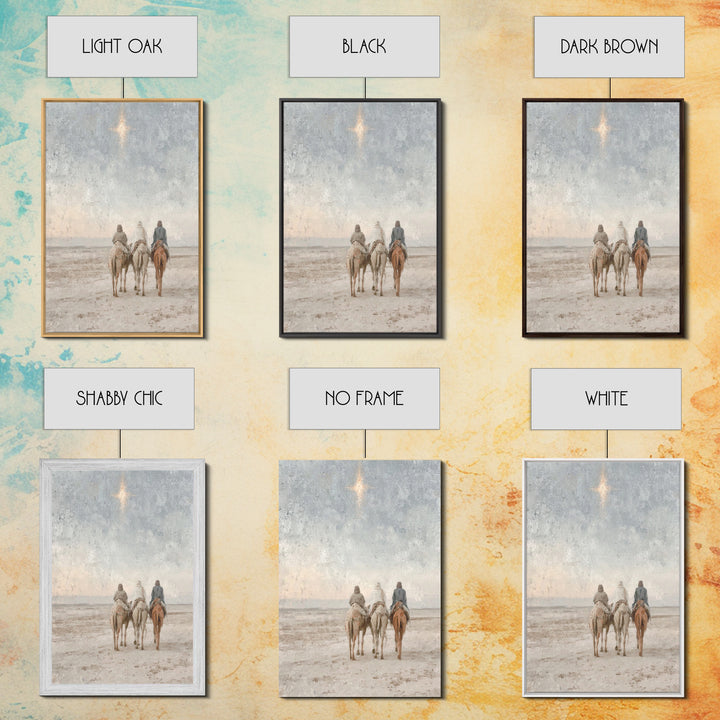 Gifts of Dawn – Framed Canvas Print – Christian Christmas Art – Christian Art Canvas – Christmas Art – Christian Wall Art – Jesus Painting