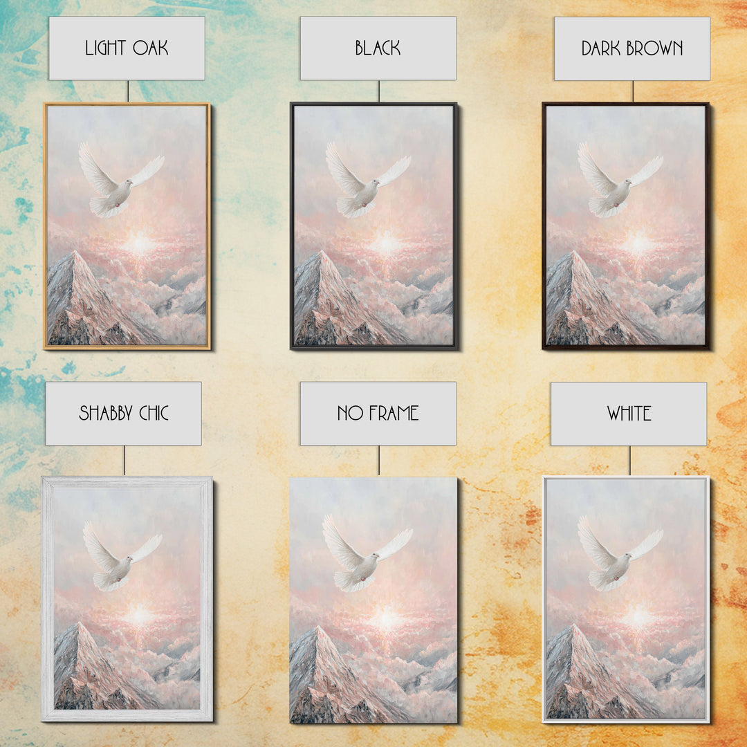 Rise of Peace – Framed Canvas Print – Christian Wall Art – Christian Art Canvas – Christian Art Print – Modern Christian Art – Christian Pa