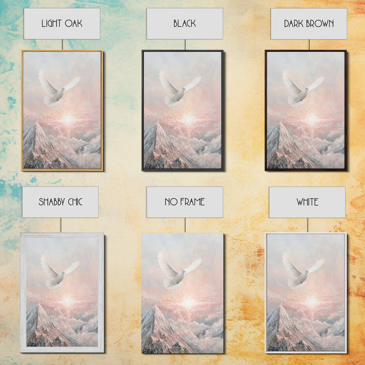 Rise of Peace – Framed Canvas Print – Christian Wall Art – Christian Art Canvas – Christian Art Print – Modern Christian Art – Christian Pa