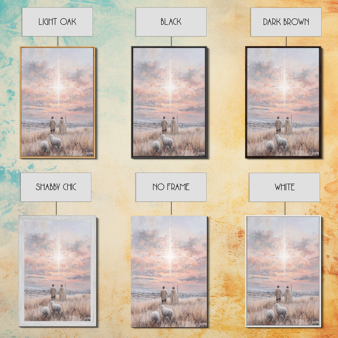 Holy Desert Path – Framed Canvas Print – Christian Art – Christmas Art – Christian Wall Art – Christian Art Canvas – Christian Christmas Ar
