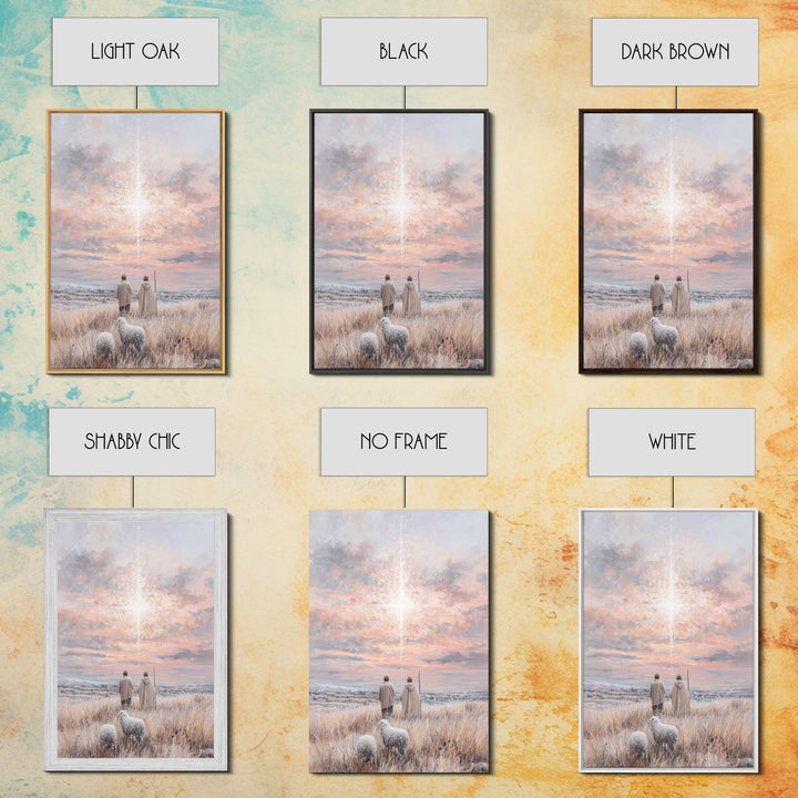 Holy Desert Path – Framed Canvas Print – Christian Art – Christmas Art – Christian Wall Art – Christian Art Canvas – Christian Christmas Ar