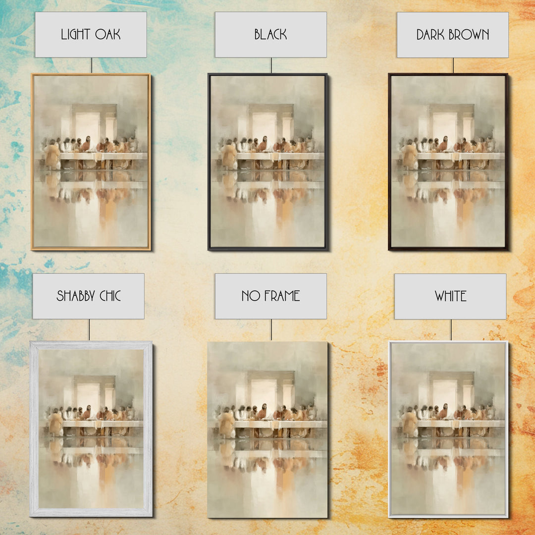 Radiant Communion, Framed Canvas Print, Christian Art Canvas, Christian Wall Art, Jesus Painting, Christian Decorations, Modern Christian A