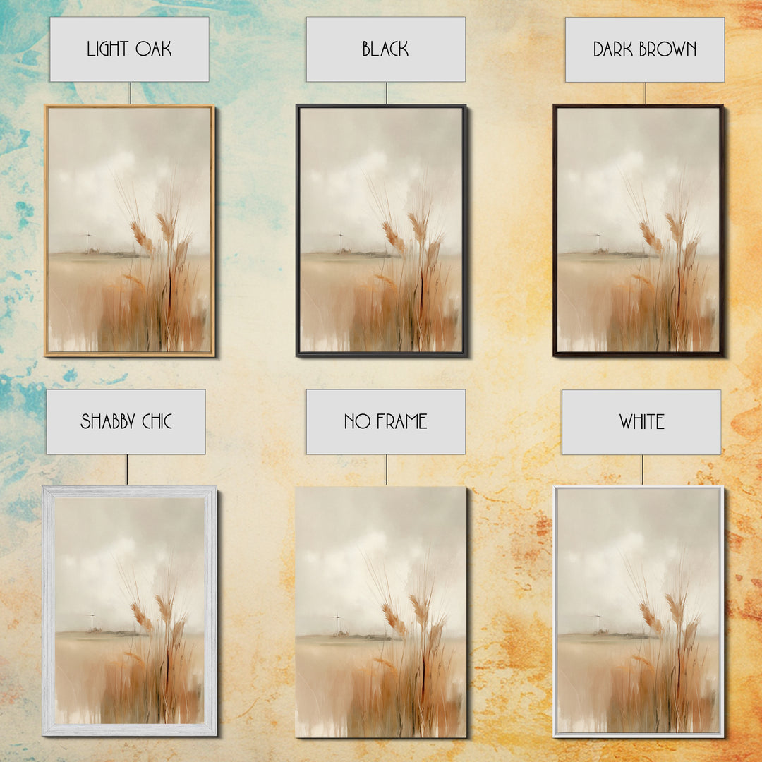 Field Of Promise – Framed Canvas Print – Christian Wall Art – Christian Art Canvas – Minimalist Christian Art – Christian Gift – Christian