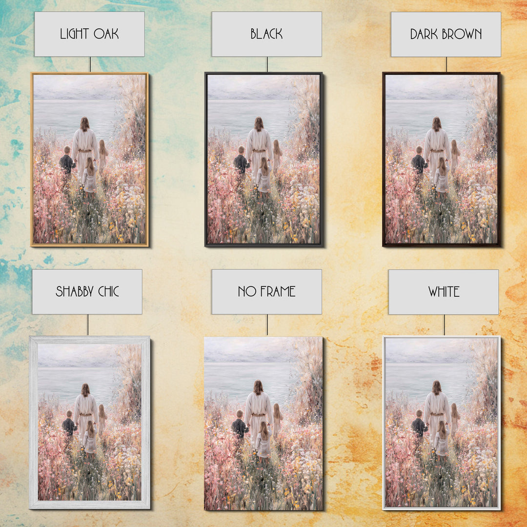 Garden Of Blessing – Framed Canvas Print – Christian Art Canvas – Christian Wall Art – Christian Gift – Christian Painting – Modern Christi