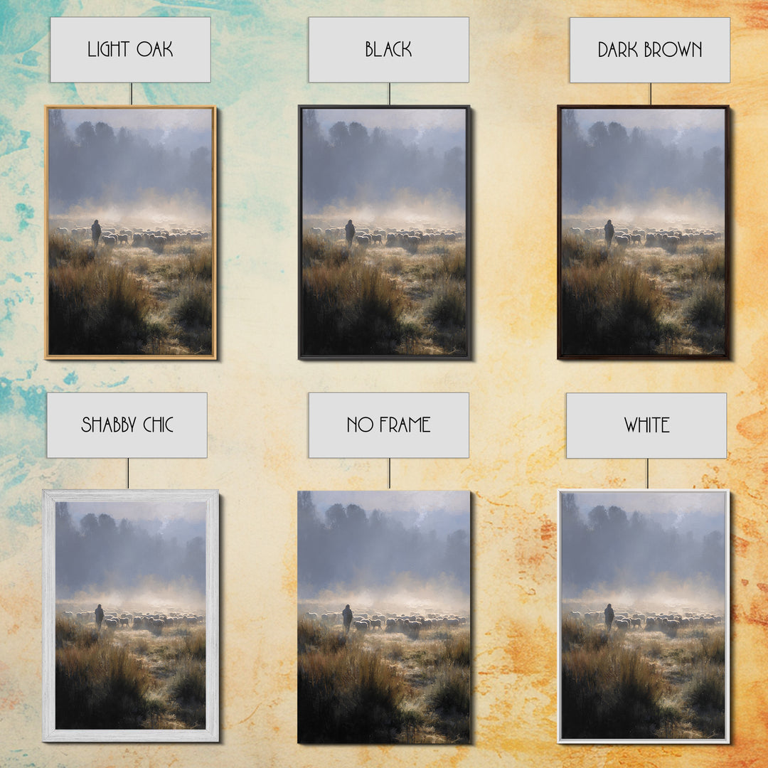 Gentle Keep – Framed Canvas Print – Christian Art Canvas – Christian Wall Art – Jesus Painting – Christian Art Print – Modern Christian Art