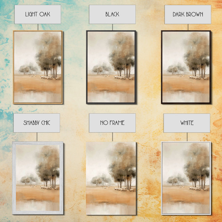 Quiet Meadow Grace – Framed Canvas Print – Christian Art Canvas – Christian Wall Art – Christian Painting – Subtle Christian Art – Christia