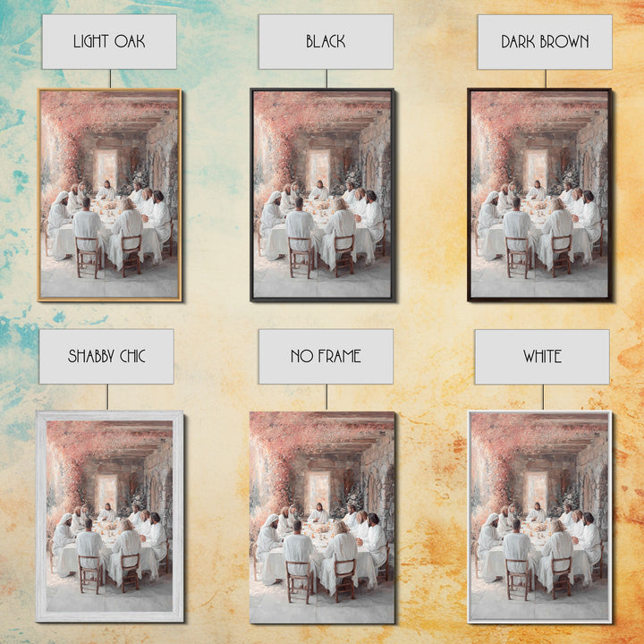 Supper Of Grace – Framed Canvas Print – Christian Wall Art – Christian Art Canvas – Jesus Painting – Christian Christmas Art – Christian De